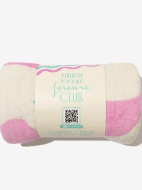 Funboy Pink & Cream Beach Towel